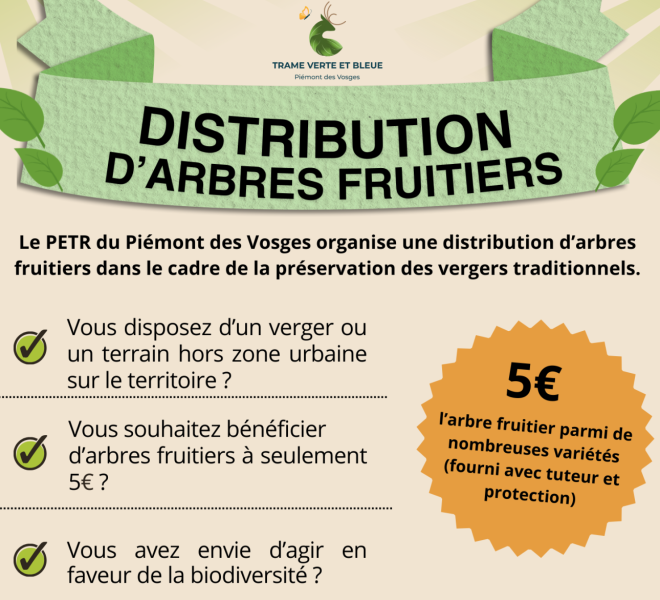 Renforcement des vergers traditionnels dans le Piémont des Vosges