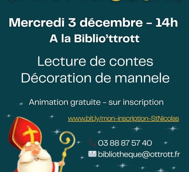 Animation St Nicolas à la Bibliothèque