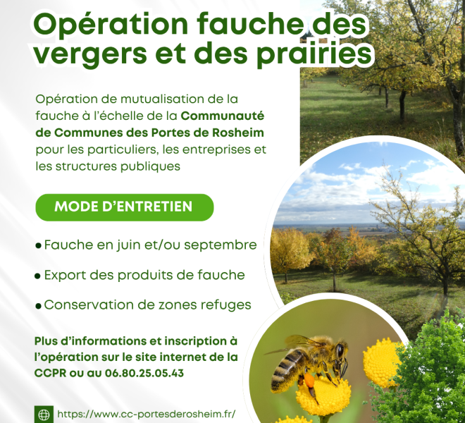 Opération fauche des vergers et des prairies