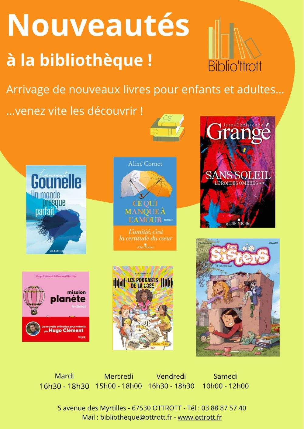 Nouveautés biblio mai 2025