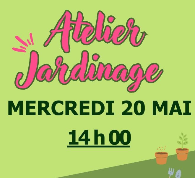 Animation bibliothèque : atelier jardinage