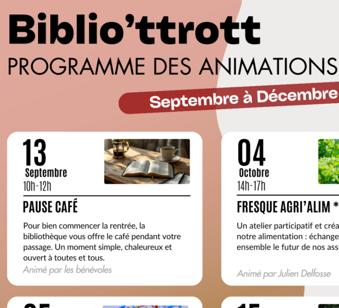 Animation bibliothèque